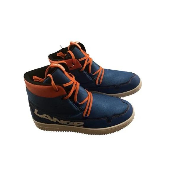 NWOT Lange Podium Snow Soft Shoes Boots Men 11.5US Blue + Orange Athletic